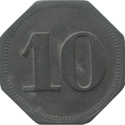 10 Pfennigs - Nürnberg (Triumph Werke Aktiengesellschaft) ND back