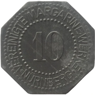 10 Pfennigs - Nürnberg (Vereinigte Margarine Werke) ND front