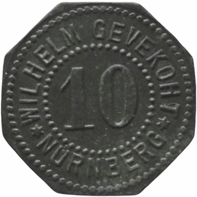 10 Pfennigs - Nürnberg (Wilhelm Gevekoht) ND front