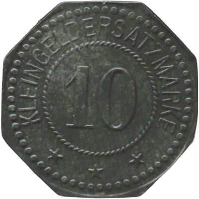 10 Pfennigs - Nürnberg (Wilhelm Gevekoht) ND back