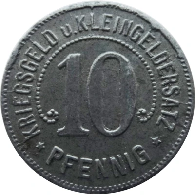 10 Pfennigs - Nürtingen back