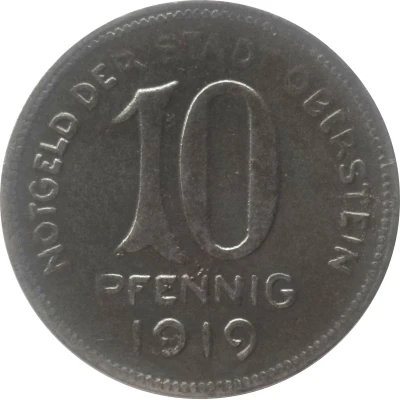 10 Pfennigs - Oberstein front