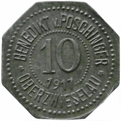 10 Pfennigs - Oberzwieselau Benedikt v. Poschinger front