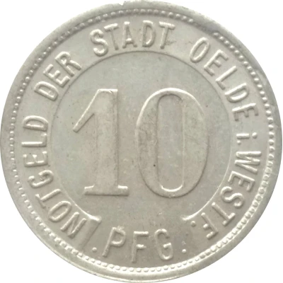 10 Pfennigs - Oelde front