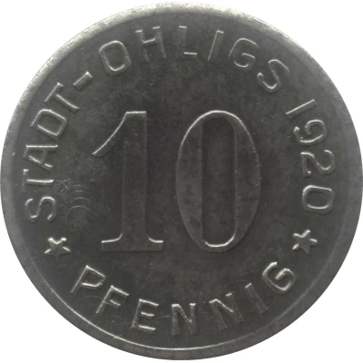 10 Pfennigs - Ohligs front