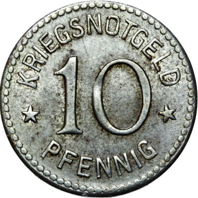 10 Pfennigs - Ortrand back