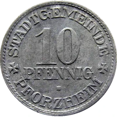 10 Pfennigs - Pforzheim front