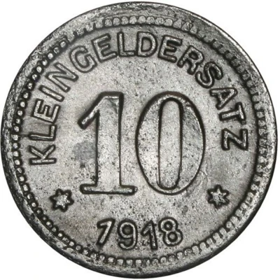 10 Pfennigs - Querfurt back