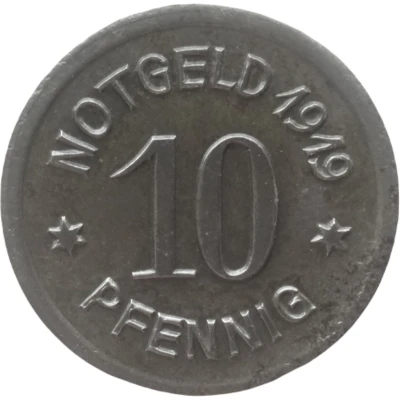 10 Pfennigs - Ratibor back