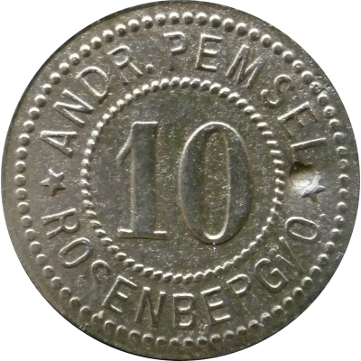 10 Pfennigs - Rosenberg i. O. (Andr. Pemsel) ND front