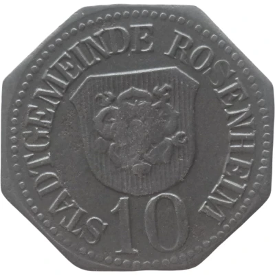 10 Pfennigs - Rosenheim front