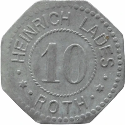 10 Pfennigs - Roth (Heinrich Lades) ND front