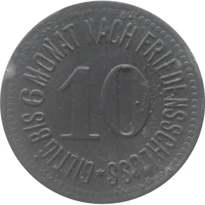 10 Pfennigs - Rottenburg o. d. Laaber back