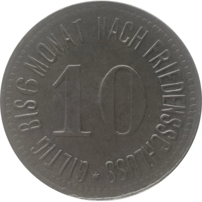 10 Pfennigs - Rottenburg o. d. Laaber back