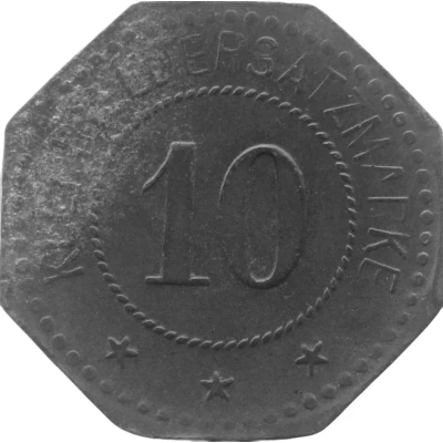 10 Pfennigs - Saargemünd back