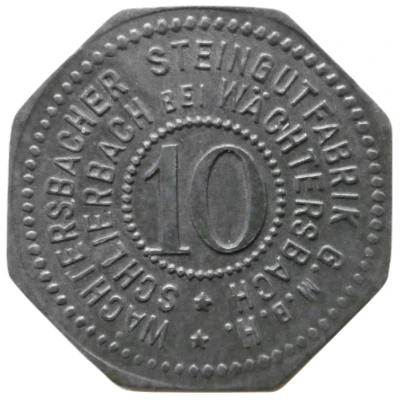 10 Pfennigs - Schlierbach (Wächtersbacher Steingutfabrik G.M.B.H.) ND front