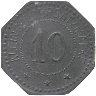 10 Pfennigs - Schwandorf (Bayerische Braunkohlen-Industrie A.G.) ND back