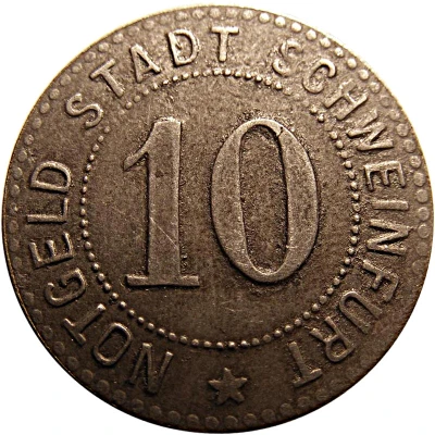 10 Pfennigs - Schweinfurt ND front