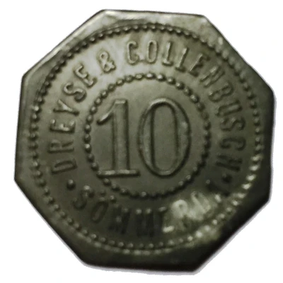 10 Pfennigs - Sömmerda (Dreyse and Collenbusch) ND front