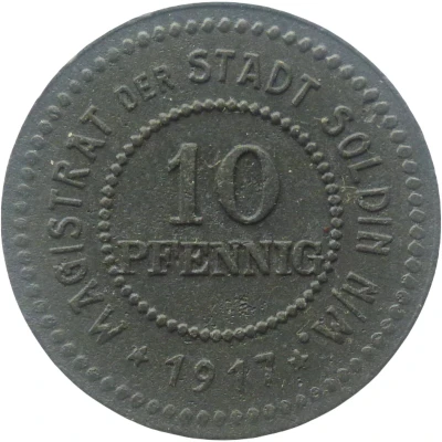 10 Pfennigs - Soldin front