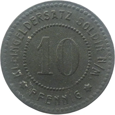 10 Pfennigs - Soldin back