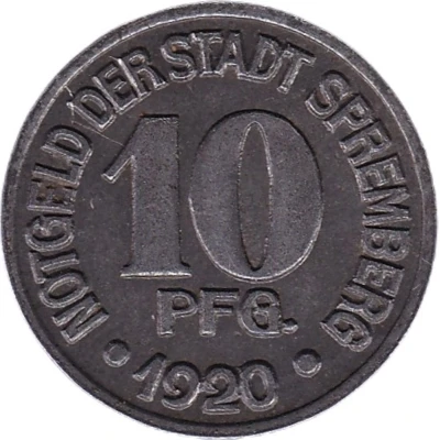 10 Pfennigs - Spremberg front