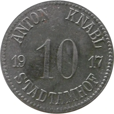 10 Pfennigs - Stadtamhof Anton Knabl front