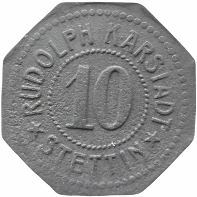 10 Pfennigs - Stettin (Rudolph Karstadt) ND front