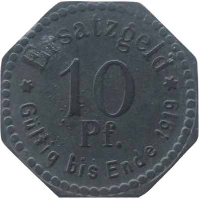 10 Pfennigs - Stettin back