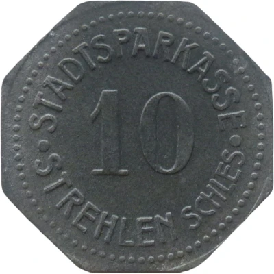 10 Pfennigs - Strehlen front