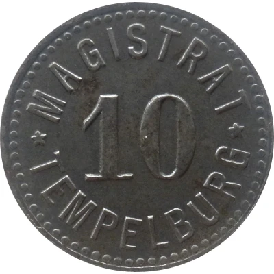 10 Pfennigs - Tempelburg ND front