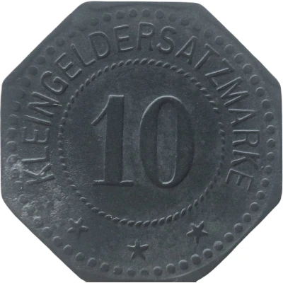 10 Pfennigs - Torgau back