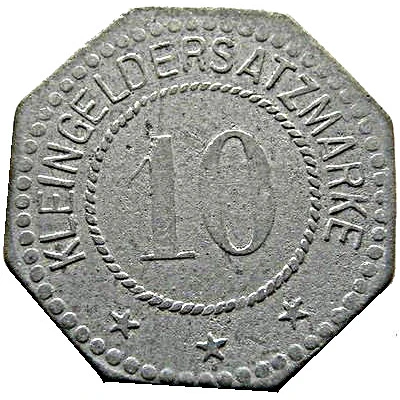 10 Pfennigs - Trier (Hermann Haas) ND back