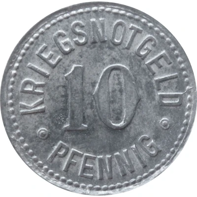 10 Pfennigs - Trossingen back