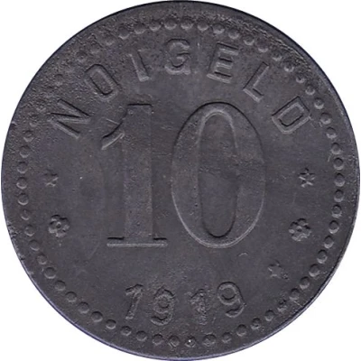 10 Pfennigs - Unterweserstädte back