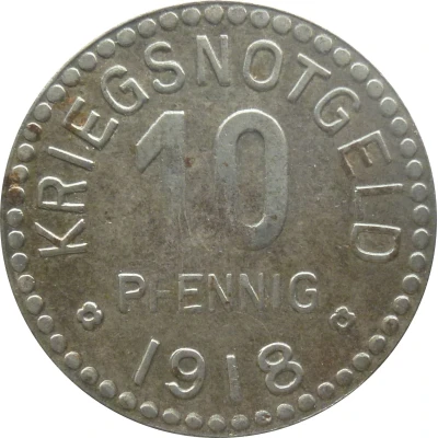 10 Pfennigs - Volkach back