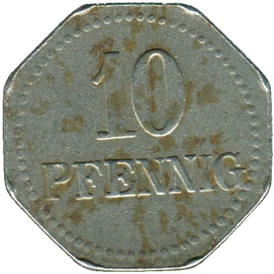 10 Pfennigs - Warburg back