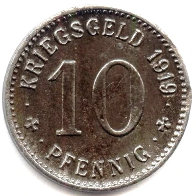 10 Pfennigs - Wattenscheid back