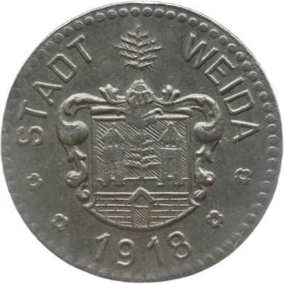 10 Pfennigs - Weida front