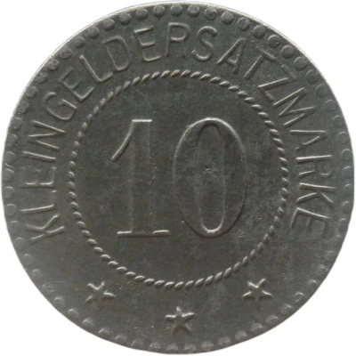 10 Pfennigs - Weida back