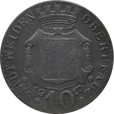 10 Pfennigs - Weiden front