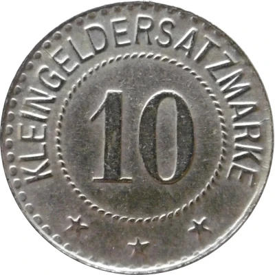 10 Pfennigs - Weidenbach (Apotheke Weidenbach-Triesdorf) ND back