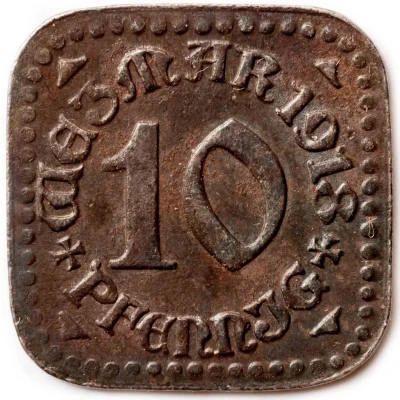 10 Pfennigs - Weimar front