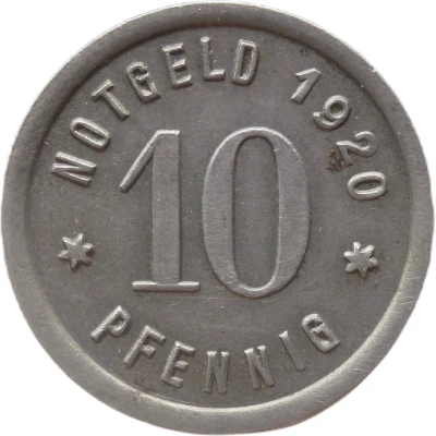 10 Pfennigs - Westerholt back