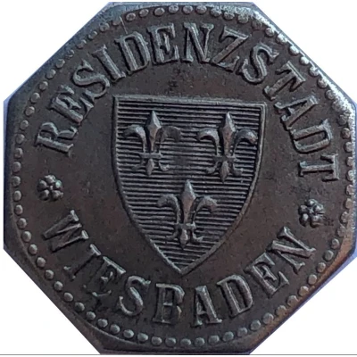 10 Pfennigs - Wiesbaden front