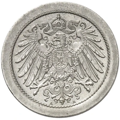 10 Pfennigs - Wilhelm II type 2 - small shield - Pattern front