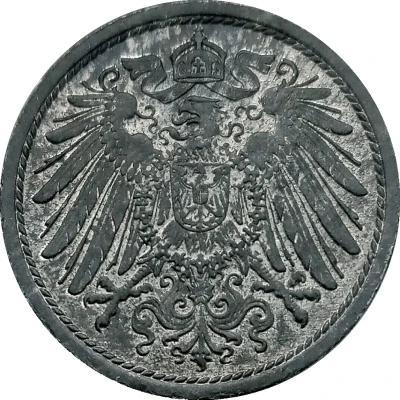 10 Pfennigs - Wilhelm II type 2 - small shield; without mintmarks front