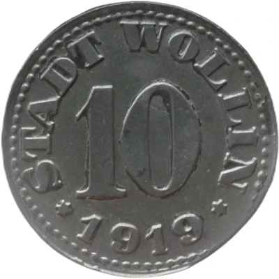 10 Pfennigs - Wollin front