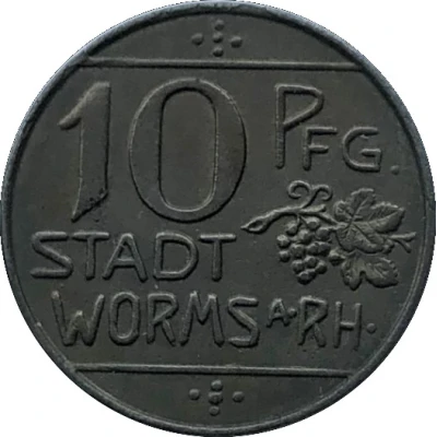 10 Pfennigs - Worms front