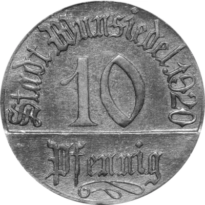 10 Pfennigs - Wunsiedel front